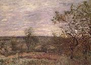 Alfred Sisley Windy Day in Veno oil painting